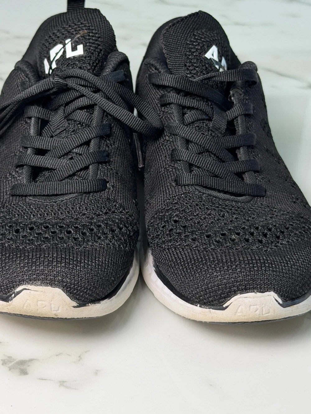 APL TechLoom Pro Black Knit Athletic Sneakers Women’s Size 7